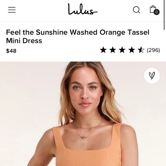 Dress, orange, size small, brand new with tags - Picture 6 of 6